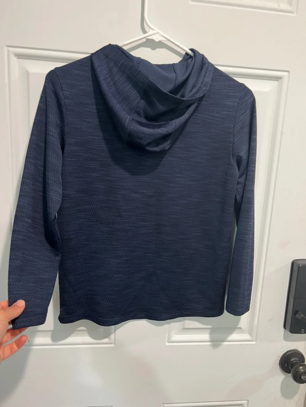 Old Navy Dark Navy Hooded Long-Sleeve Top